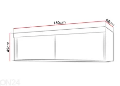 Seinäkaappi 150 cm