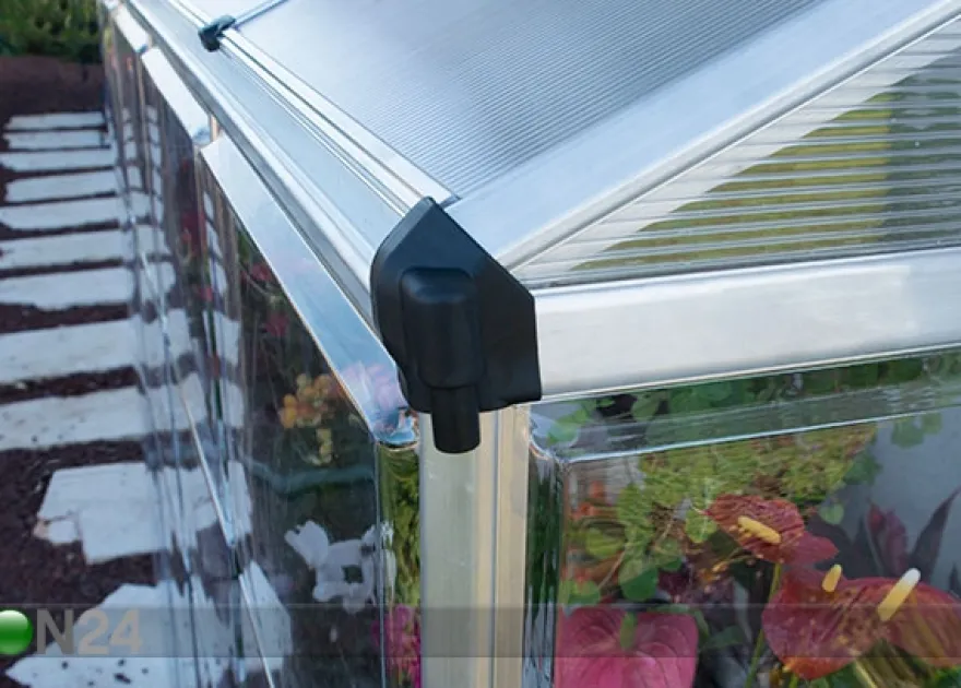 Seinäkasvihuone Palram Hybrid 2,44x1,24 m, 3,04 m²