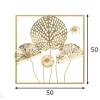 Seinäkoriste Gold Flower 50x50 cm