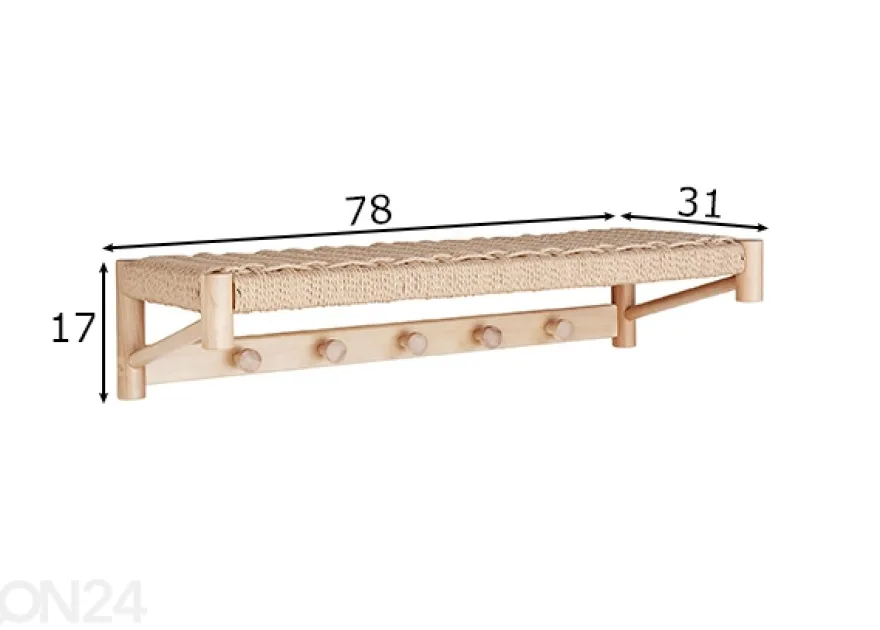 Seinänaulakko Cattolica 78 cm