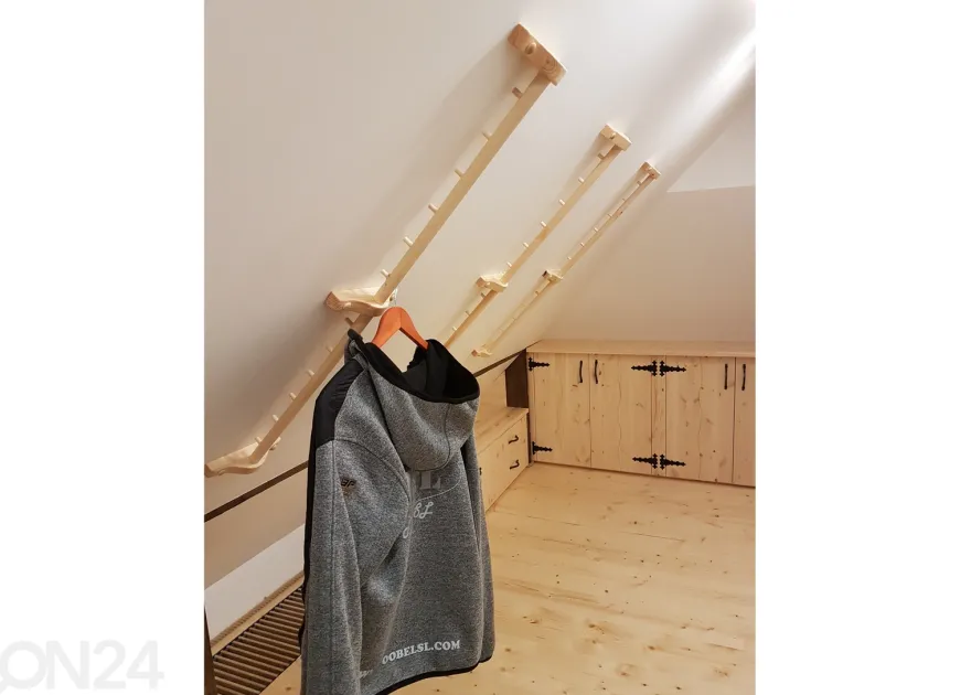 Seinänaulakko kaltevalle seinälle