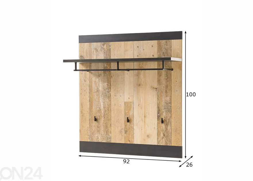 Seinänaulakko Sherwood 92 cm