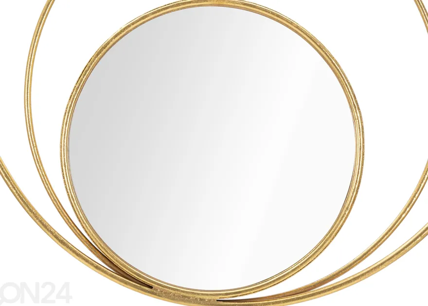 Seinäpeili Arc 80x80 cm, kullanvärinen