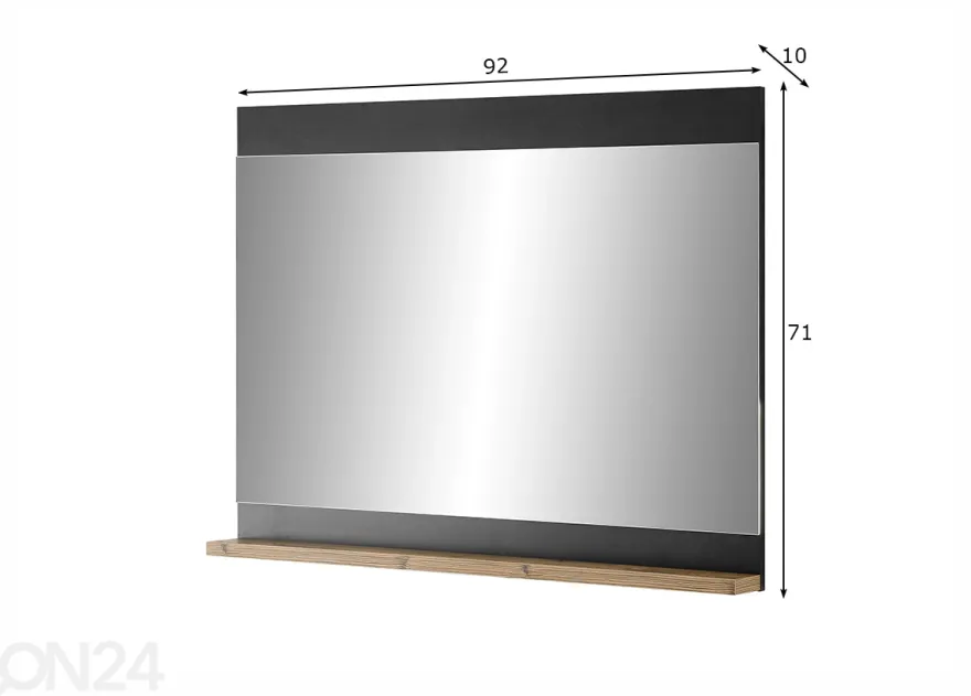 Seinäpeili Brügge 92 cm