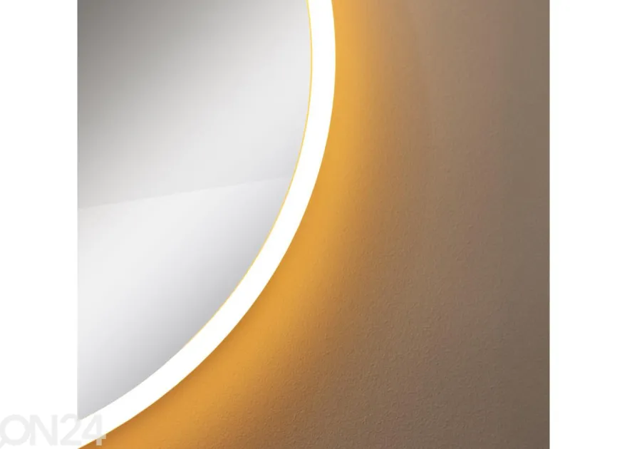 Seinäpeili Ø 60 cm LED