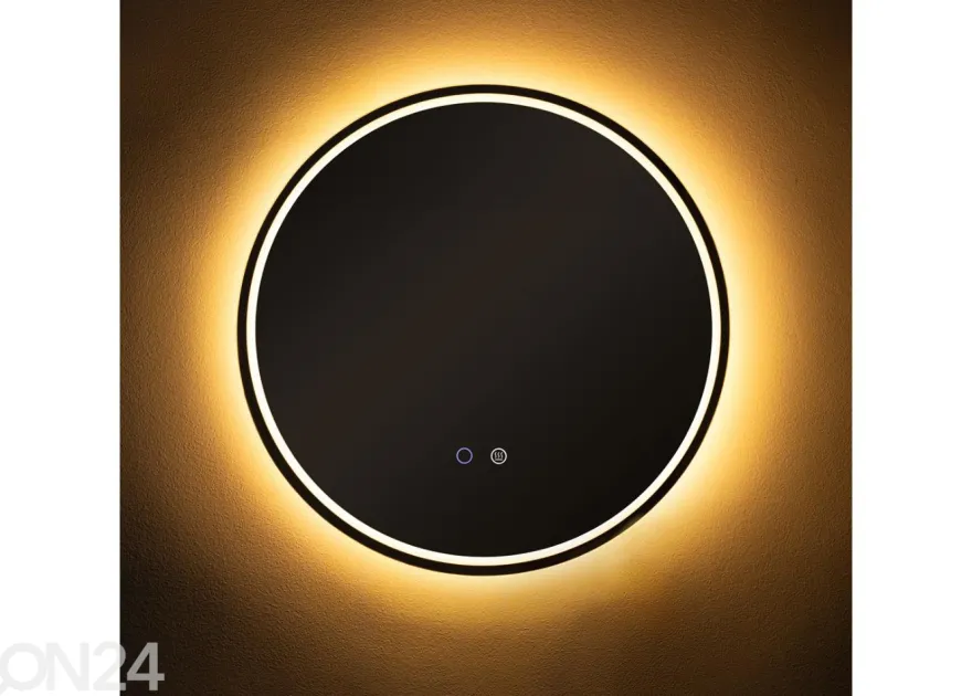 Seinäpeili Ø 60 cm LED