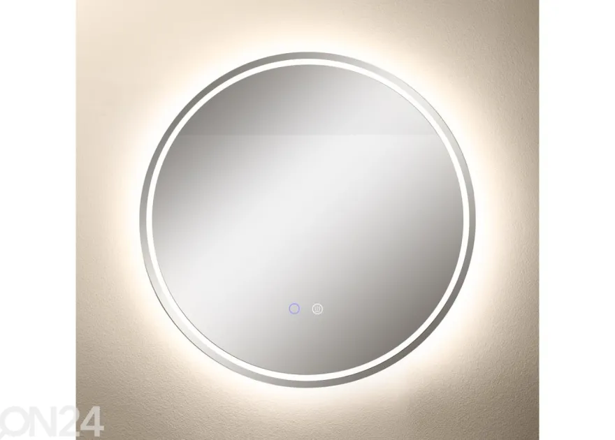 Seinäpeili Ø 60 cm LED