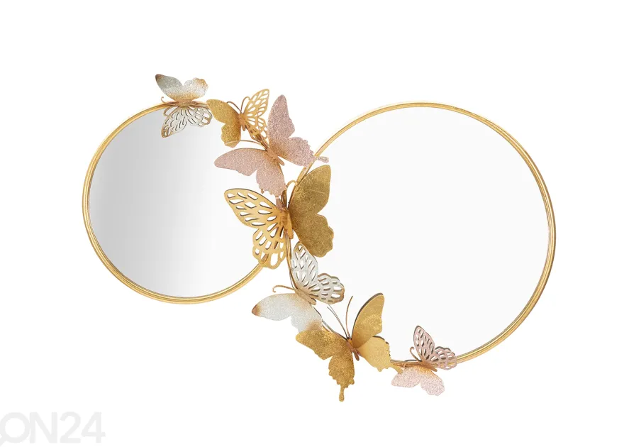 Seinäpeili Double Farfalle 81x52,5 cm