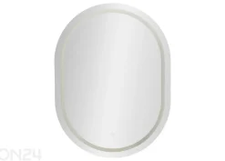 Seinäpeili LED 60x80 cm, hopea
