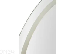 Seinäpeili LED 60x80 cm, hopea