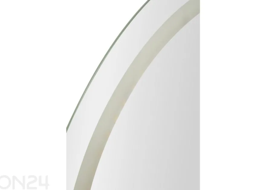 Seinäpeili LED 60x80 cm, hopea