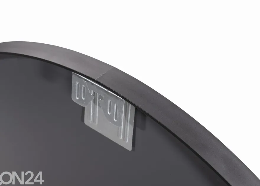 Seinäpeili, musta Ø 60 cm