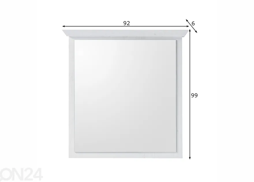 Seinäpeili Westerland 92 cm