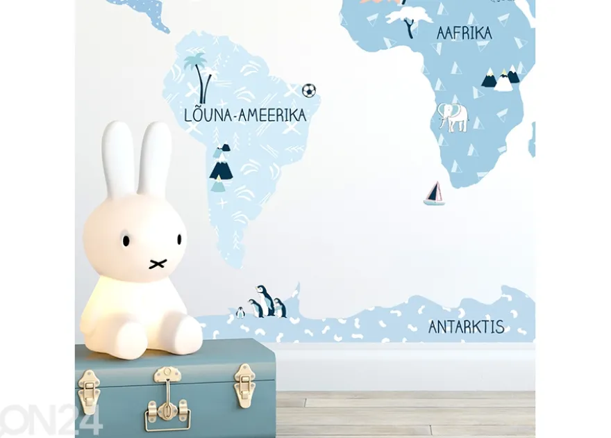 Seinätarra Maailmankartta S viron kielellä, ice cold