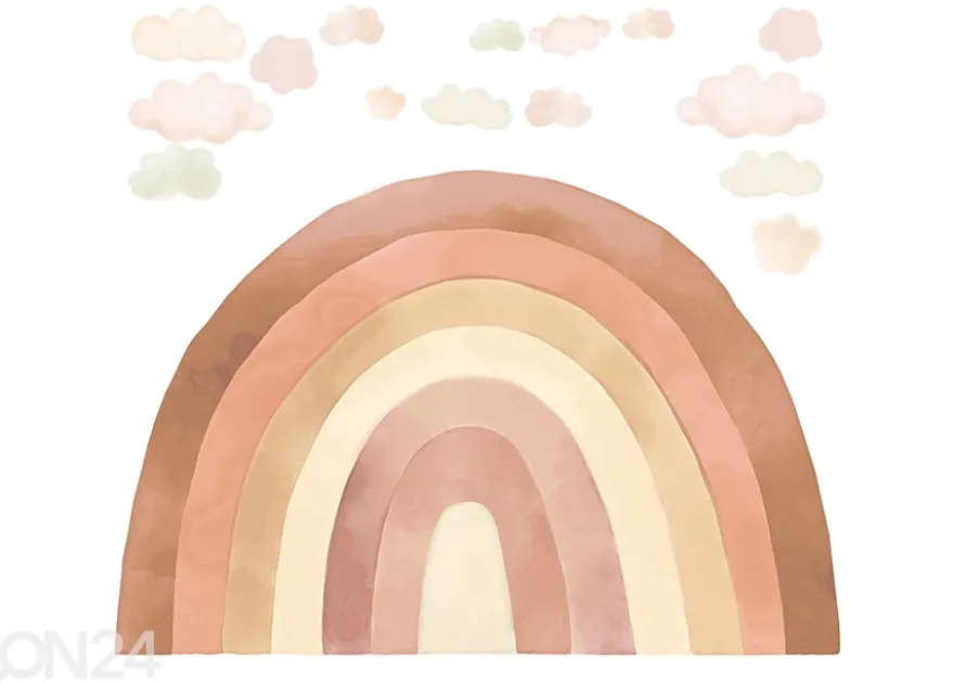 Seinätarra Sateenkaari, beige