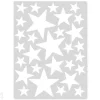 Seinätarrat Stars, valkoinen