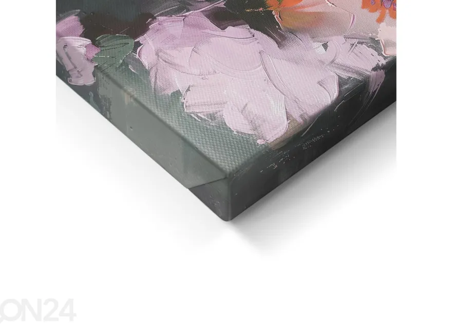 Seinätaulu Pink Flowers 60x80 cm