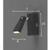 Seinävalaisin Spazio Black LED