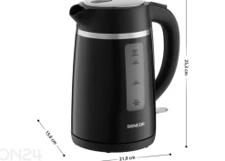 Sencor SWK2710BK -vedenkeitin 1,7 L, musta