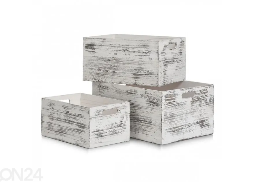Säilytyslaatikko Rustic white