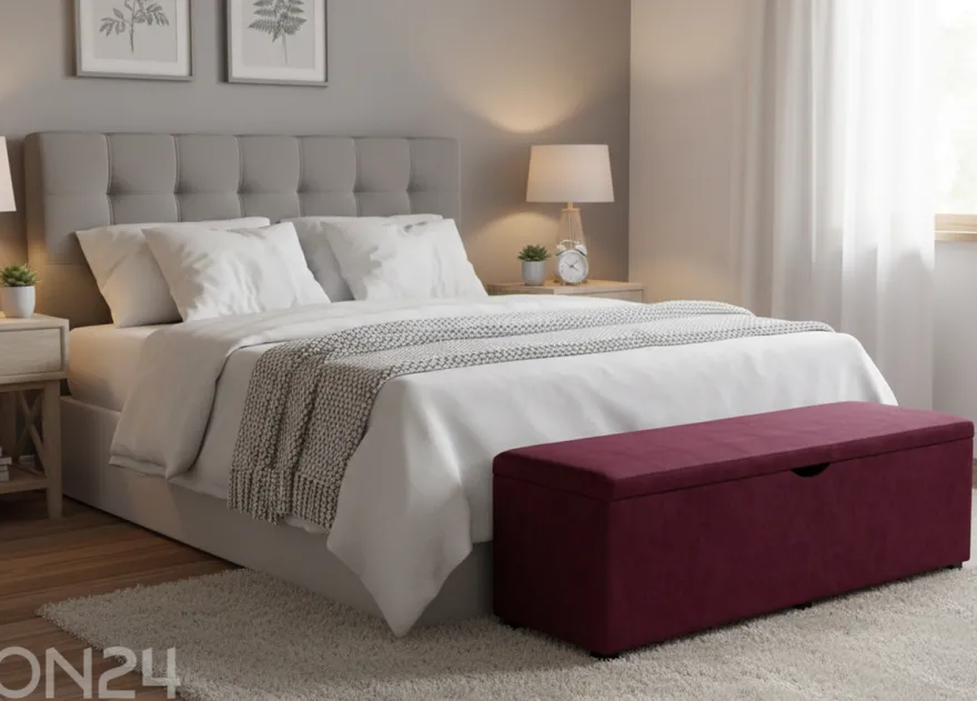 Sime Beds säilytystilallinen rahipenkki MONO Ruut 90 cm