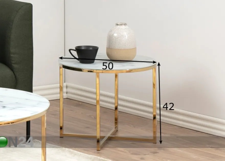 Sivupöytä Alex Ø 50 cm
