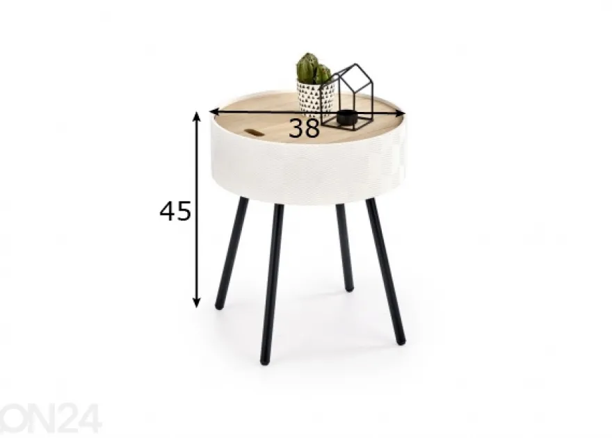 Sivupöytä Ø 38 cm