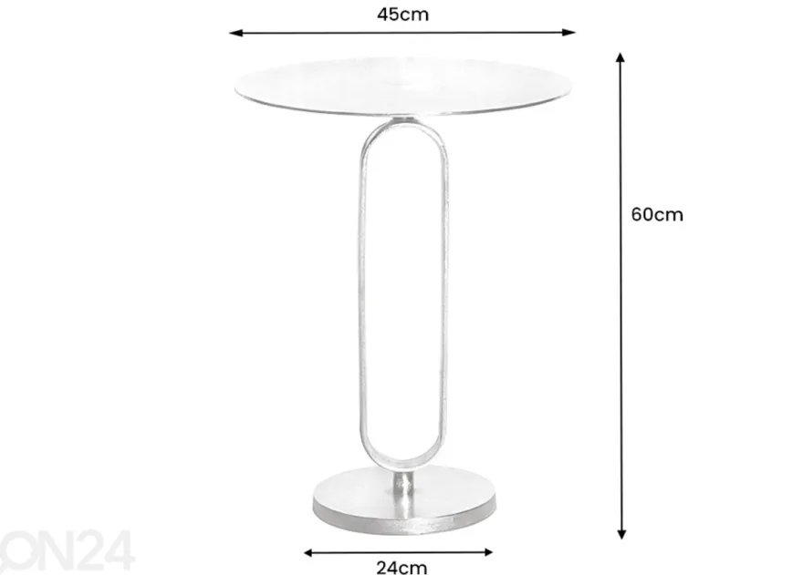 Sivupöytä Elegance Ø 45 cm