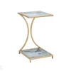 Sivupöytä Glam, kullanvärinen