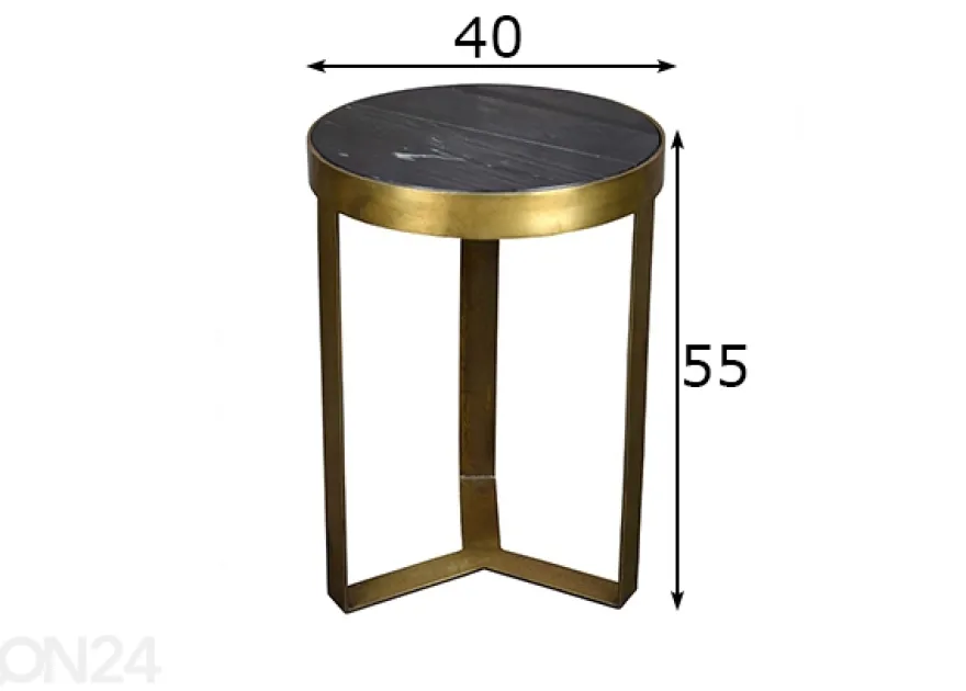 Sivupöytä Glennis Ø 40 cm