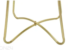 Sivupöytä Grent Ø 45 cm, vihreä/kullanvärinen