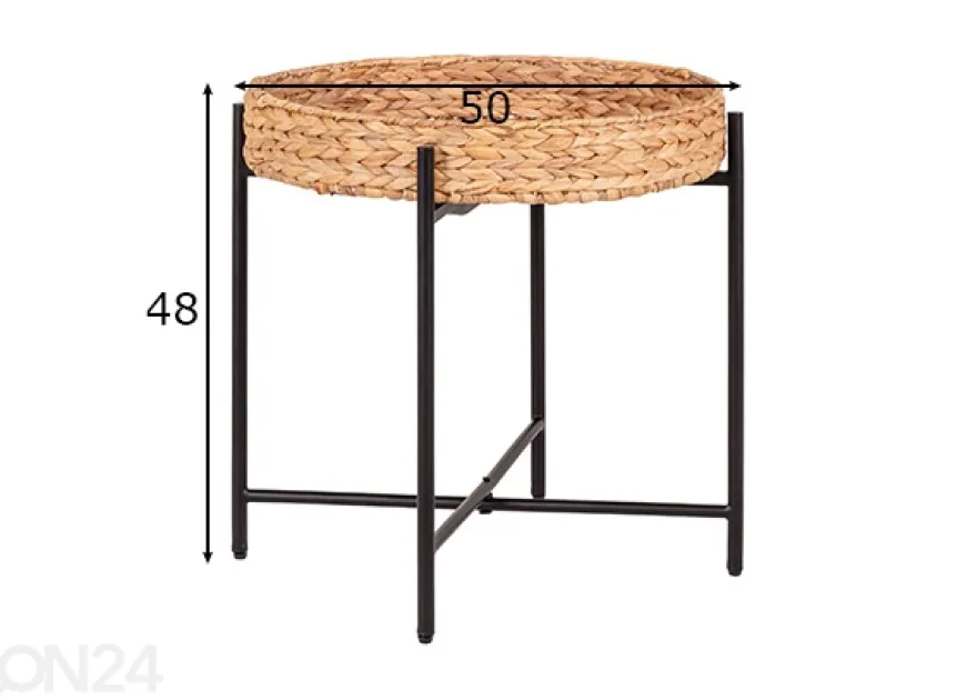 Sivupöytä Lamezia Ø50 cm