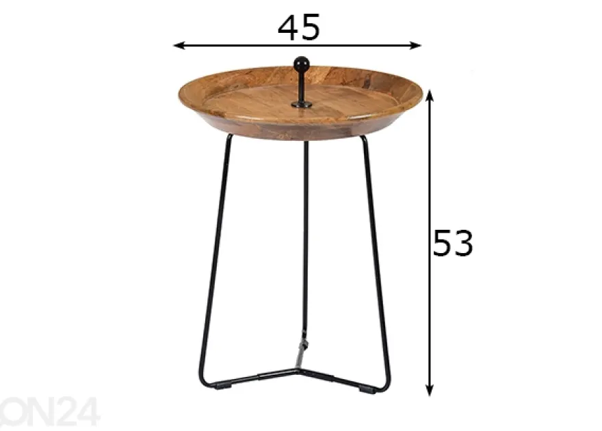 Sivupöytä Nancy Ø 52 cm