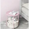 Sivupöytä säilytyskorilla Oskar, vaaleanpunainen
