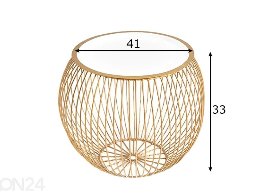 Sivupöytä Storage Ø 41 x h 33 cm