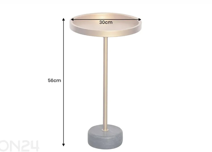 Sivupöytä Trayful Ø 30 cm