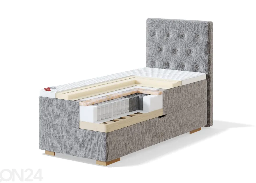 Sleepwell runkosänky RED POCKET STORAGE 80x200 cm