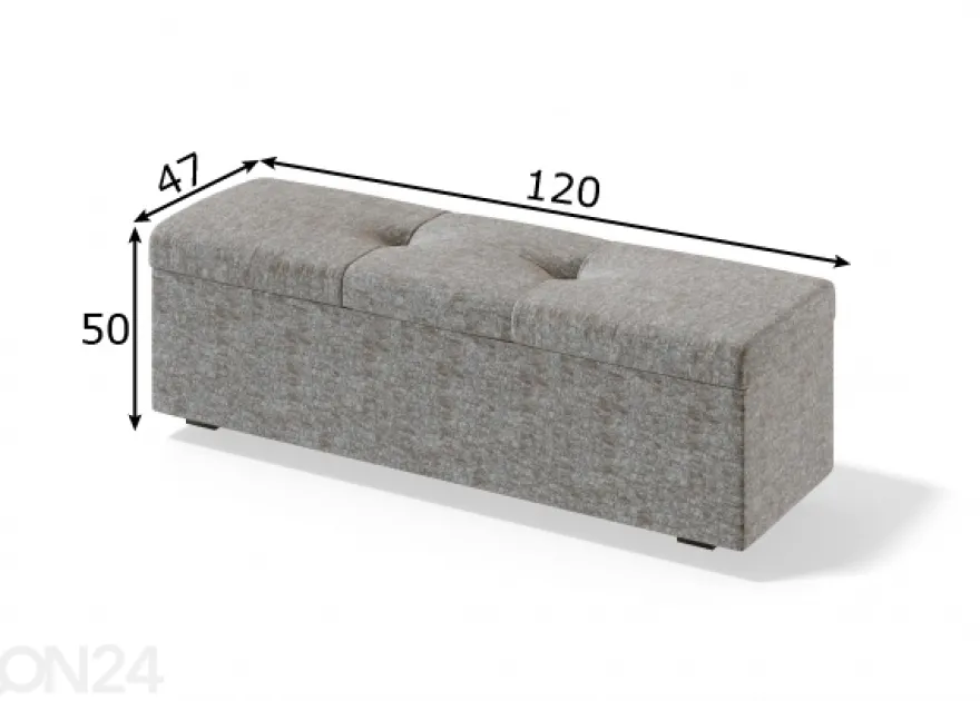 Sleepwell sängynpäätylaatikko RED/BLACK ULVASEN 120 cm