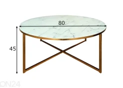 Sohvapöytä Alex Ø 80 cm