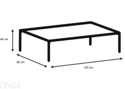 Sohvapöytä Alex 60x120 cm