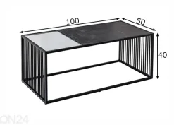 Sohvapöytä Architecture 100x50 cm