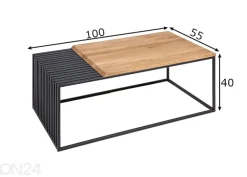 Sohvapöytä Architecture 100x55 cm