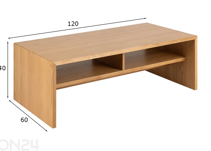 Sohvapöytä Arlon 90x90 cm
