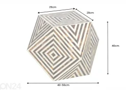 Sohvapöytä Bone Ø 60 cm