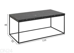 Sohvapöytä Brande 55x110 cm