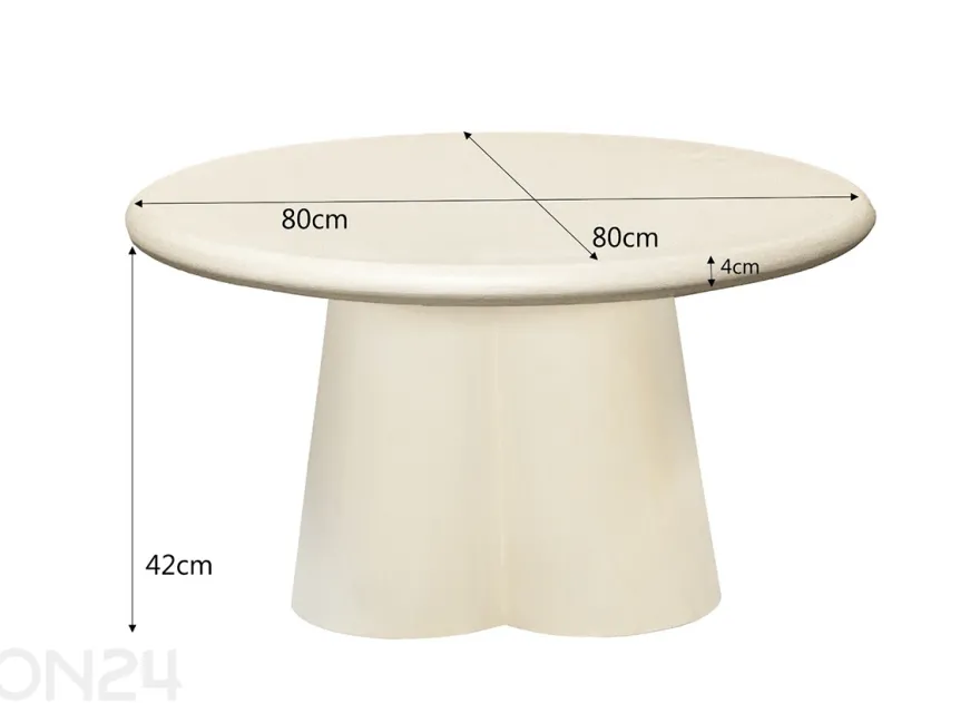 Sohvapöytä Clubs 80 cm