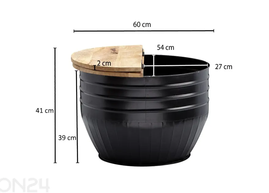 Sohvapöytä Ø 60 cm