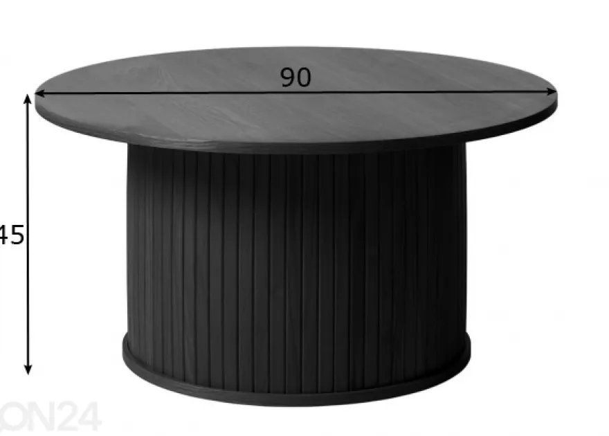 Sohvapöytä Ø 90 cm