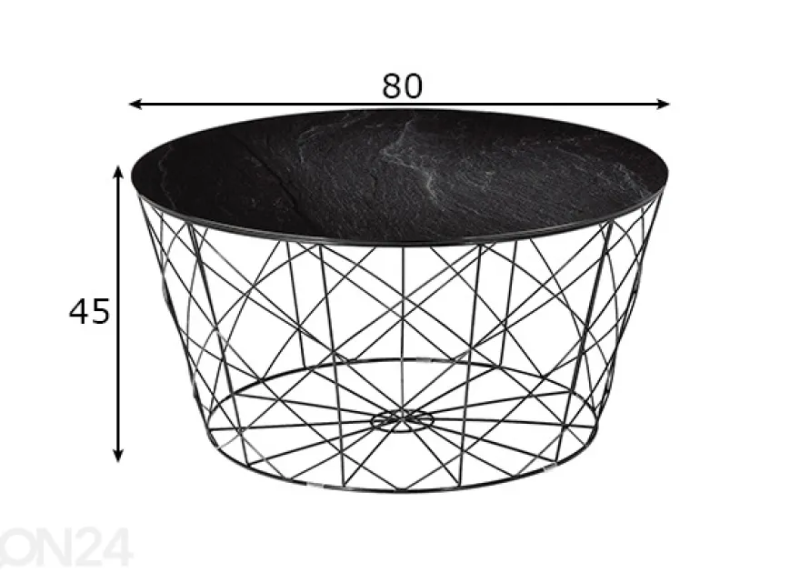 Sohvapöytä 80 cm