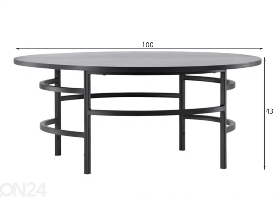 Sohvapöytä Copenhagen Ø 100 cm